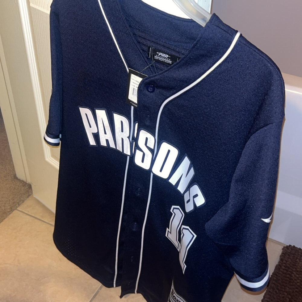 Parsons Navy Blue  Baseball Jersey